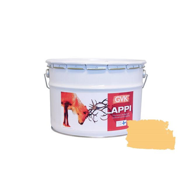 Ulkoöljymaali Lappi puolihimmeä 9 l kartanonkeltainen