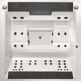 Ulkoporeallas Wellspa Lounge 4 Premium 6 hlöä 40 suutinta eri värejä