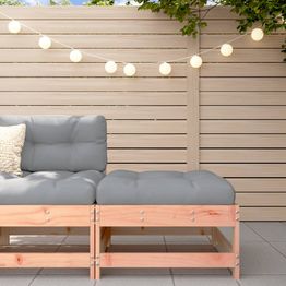 Ulkorahi tyynyllä, käsittelemätöntä douglaskuusta