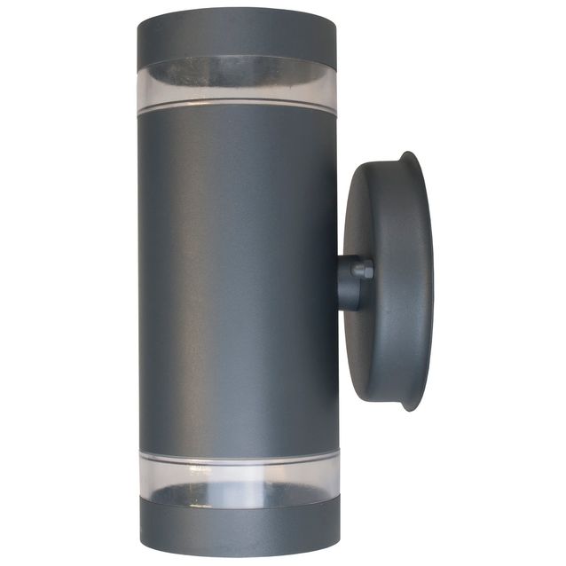 Ulkoseinävalaisin Airam Alppila XL-W max 2x35W GU10 225x115x121 mm IP44 antrasiitti