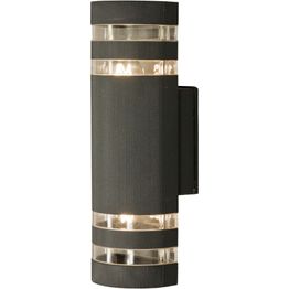 Ulkoseinävalaisin Aneta Lighting Ribb IP44 alas-ylösvalo tummanharmaa/kirkas