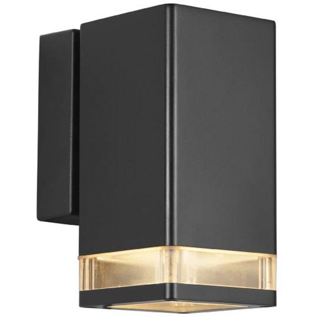 Ulkoseinävalaisin Nordlux Elm, 18cm, musta