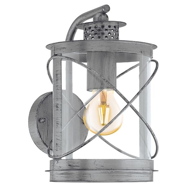 Ulkoseinävalaisin Eglo Hilburn 1 200x280mm antiikkihopea 94866