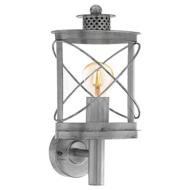 Ulkoseinävalaisin Eglo Hilburn 1 200x375mm antiikkihopea 94865