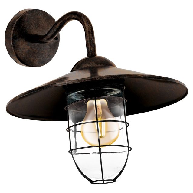 Ulkoseinävalaisin Eglo Melgoa 300x250mm antiikkikupari 94863