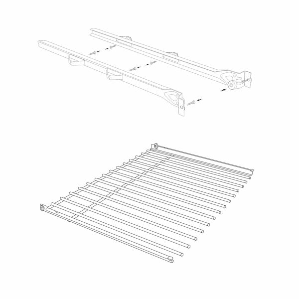 Ulosvedettävä housuripustin Norscan Roller M60 valkoinen