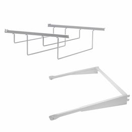 Ulosvedettävä korkokenkäteline Norscan Roller Wall System M60 valkoinen