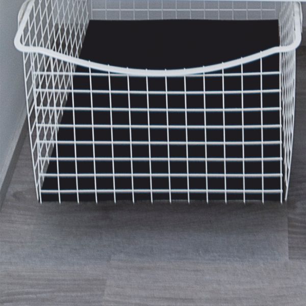 Ulosvedettävä lankakori Norscan Roller M40 500x330 mm valkoinen käytössä