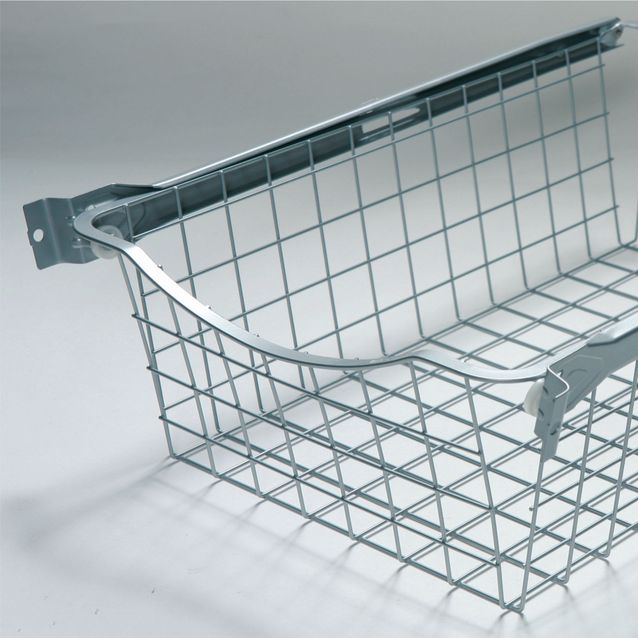 Ulosvedettävä lankakori Norscan Roller M50 400x150 mm harmaa