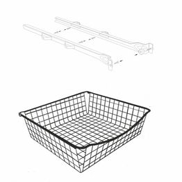 Ulosvedettävä lankakori Norscan Roller M80 500x150 mm valkoinen