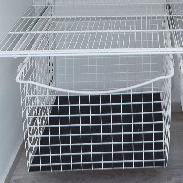 Ulosvedettävä lankakori Norscan Roller Wall System M60 330 mm valkoinen