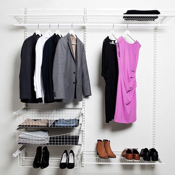 Ulosvedettävä lankakori Norscan Roller Wall System M60 330 mm valkoinen käytössä