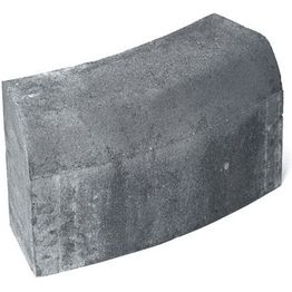 Upotettava reunakivi Rudus H14 kaarre R1000 kupera 523x170x300 mm sileä harmaa