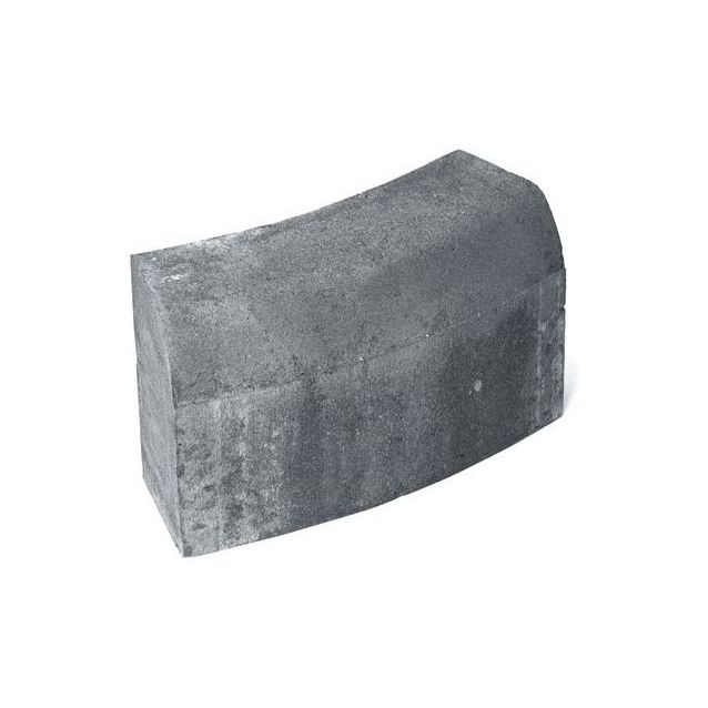 Upotettava reunakivi Rudus H14 kaarre R1000 kupera 523x170x300 mm sileä harmaa