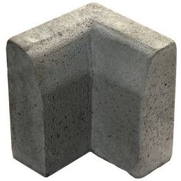 Upotettava reunakivi Rudus J11 kulma 90° kovera 500x110x300 mm sileä harmaa