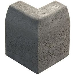 Upotettava reunakivi Rudus J12 kulma 90° kupera 500x110x300 mm sileä harmaa