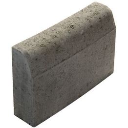 Upotettava reunakivi Rudus J4 kaarre R4000 kupera 500x110x300 mm sileä harmaa