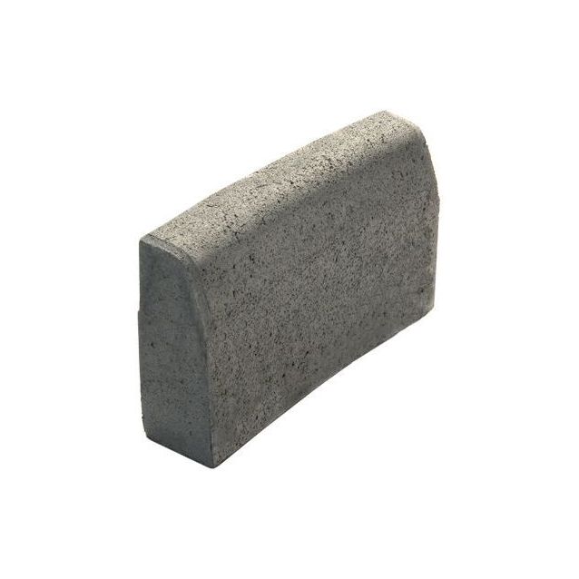 Upotettava reunakivi Rudus J55 kaarre R3000 kovera 500x110x300 mm sileä harmaa