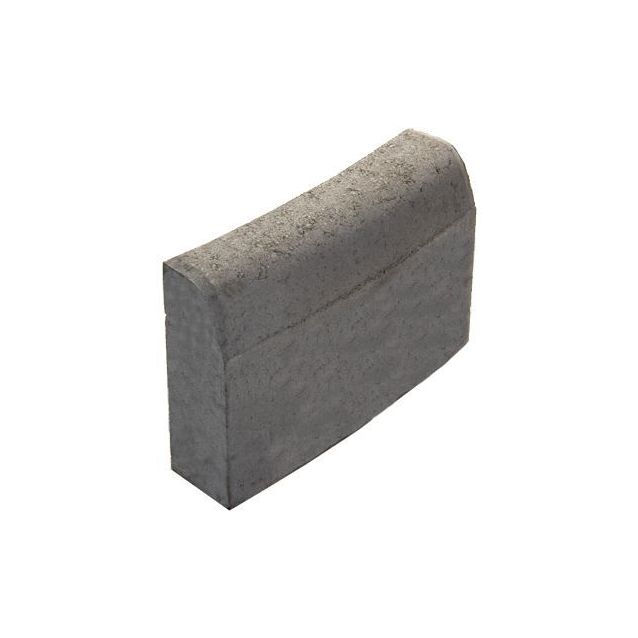 Upotettava reunakivi Rudus J6 kaarre R2000 kupera 500x170x300 mm sileä harmaa