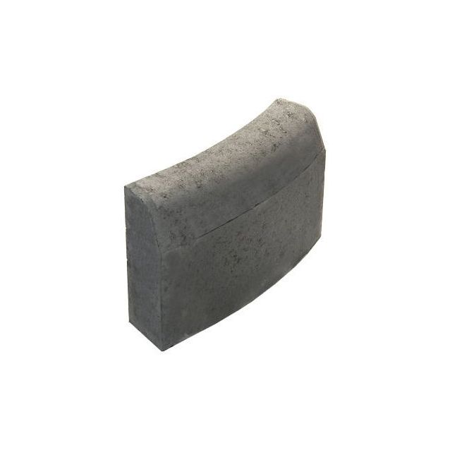 Upotettava reunakivi Rudus J7 kaarre R1000 kupera 500x110x300 mm sileä harmaa