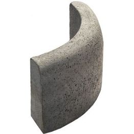 Upotettava reunakivi Rudus J8 kaarre R500 kupera 800x110x300 mm sileä harmaa