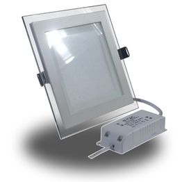 Upotettava LED-valaisin V-TAC VT-1202G SQ 12W 230V 3000K 840lm IP20 valkoinen