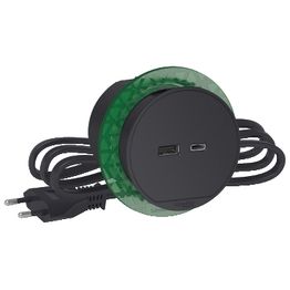 USB-Pistorasiayksikkö XS USB-A ja -C Schneider Electric Unica System+ antrasiitti