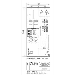 Mittauskeskus UTU Collie 3806P63 2T+PR+Y 2T IP34