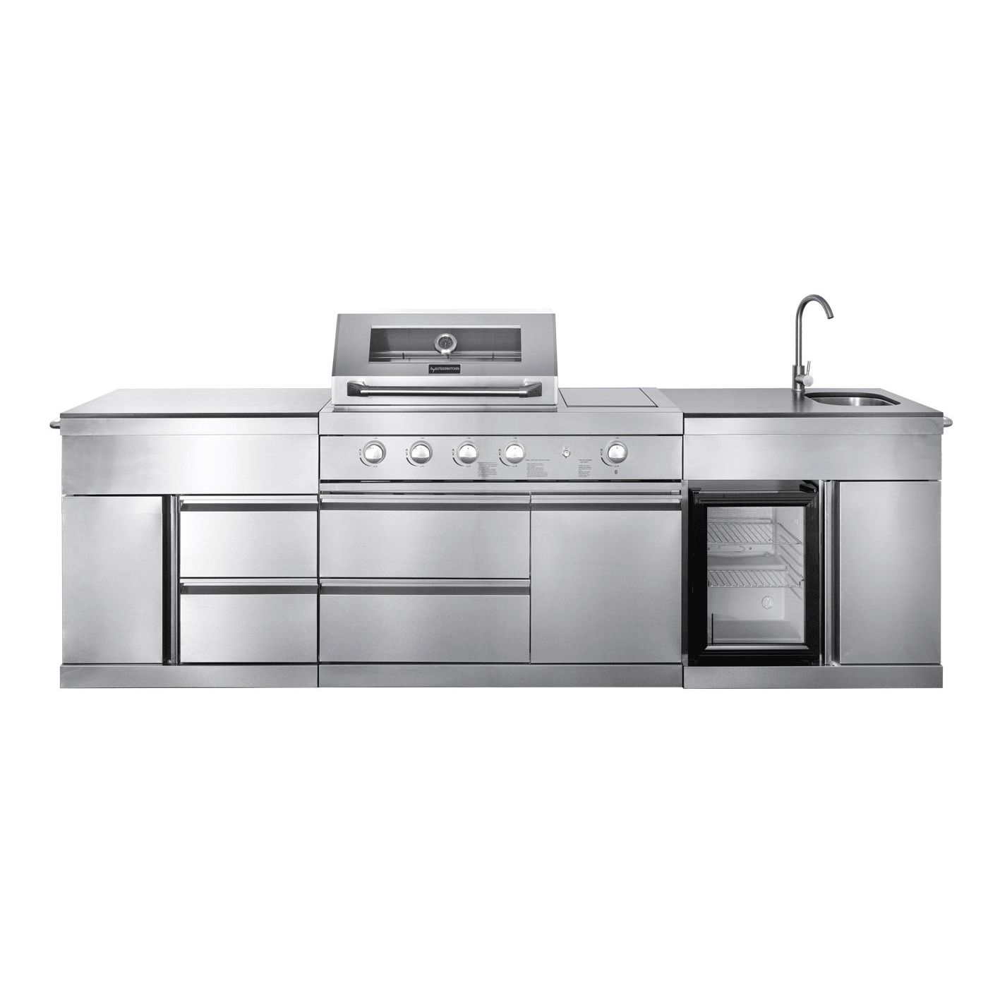 Kesäkeittiö Comfort Garden Grills Pure Plus, ruostumaton teräs