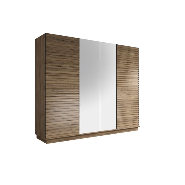 Vaatekaappi Linento Furniture FRN-7003, pähkinäpuu