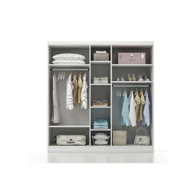 Vaatekaappi Linento Furniture Lavinia, valkoinen