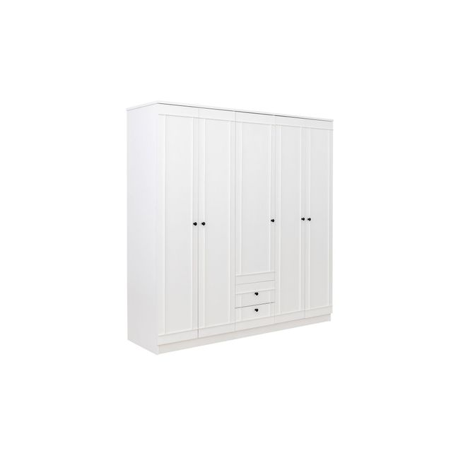 Vaatekaappi Linento Furniture Lia 52 210, valkoinen