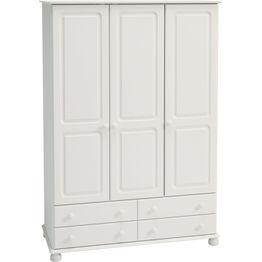 Vaatekaappi Lucera 129,4cm valkoinen