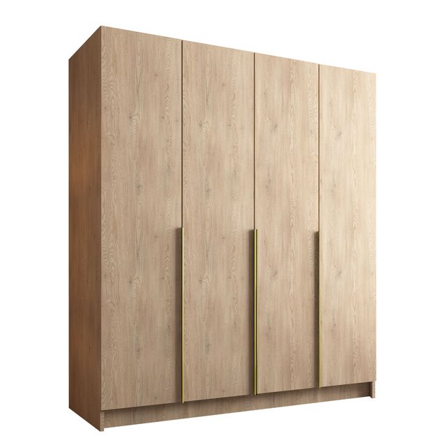 Vaatekaappi SANTI I, beige/kulta (0321)