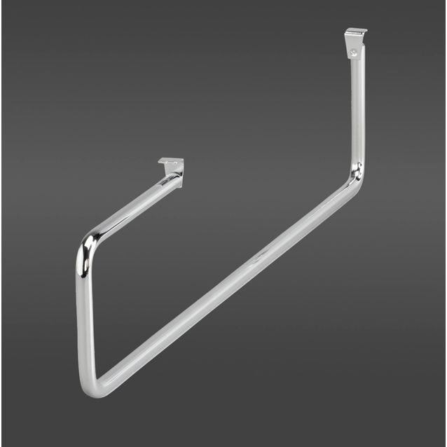 Kromin värinen vaateripustin 40 on oiva ratkaisu vaatesäilytykseen kapeassakin tilassa