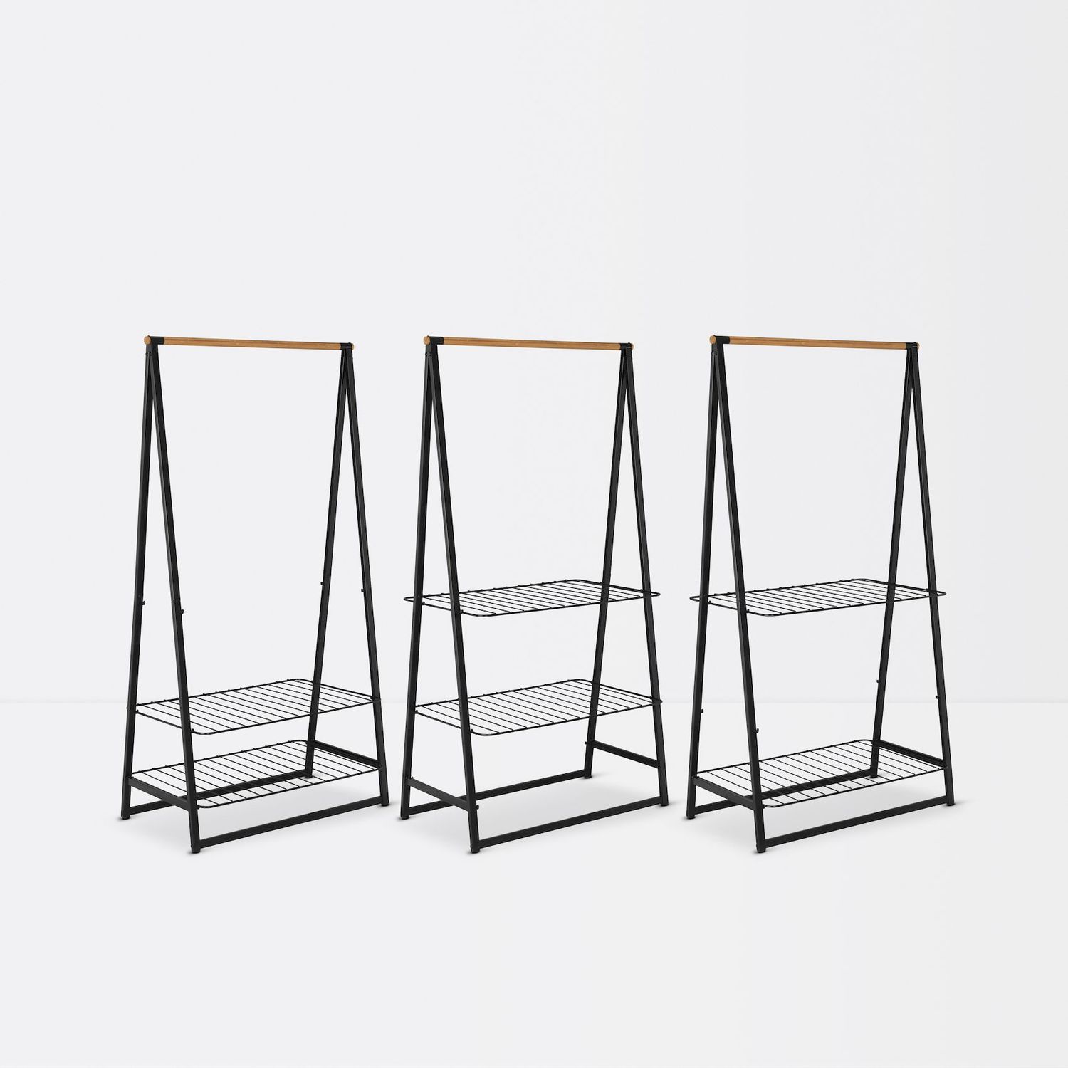 Vaateteline Brabantia Linn iso 190x99 cm musta