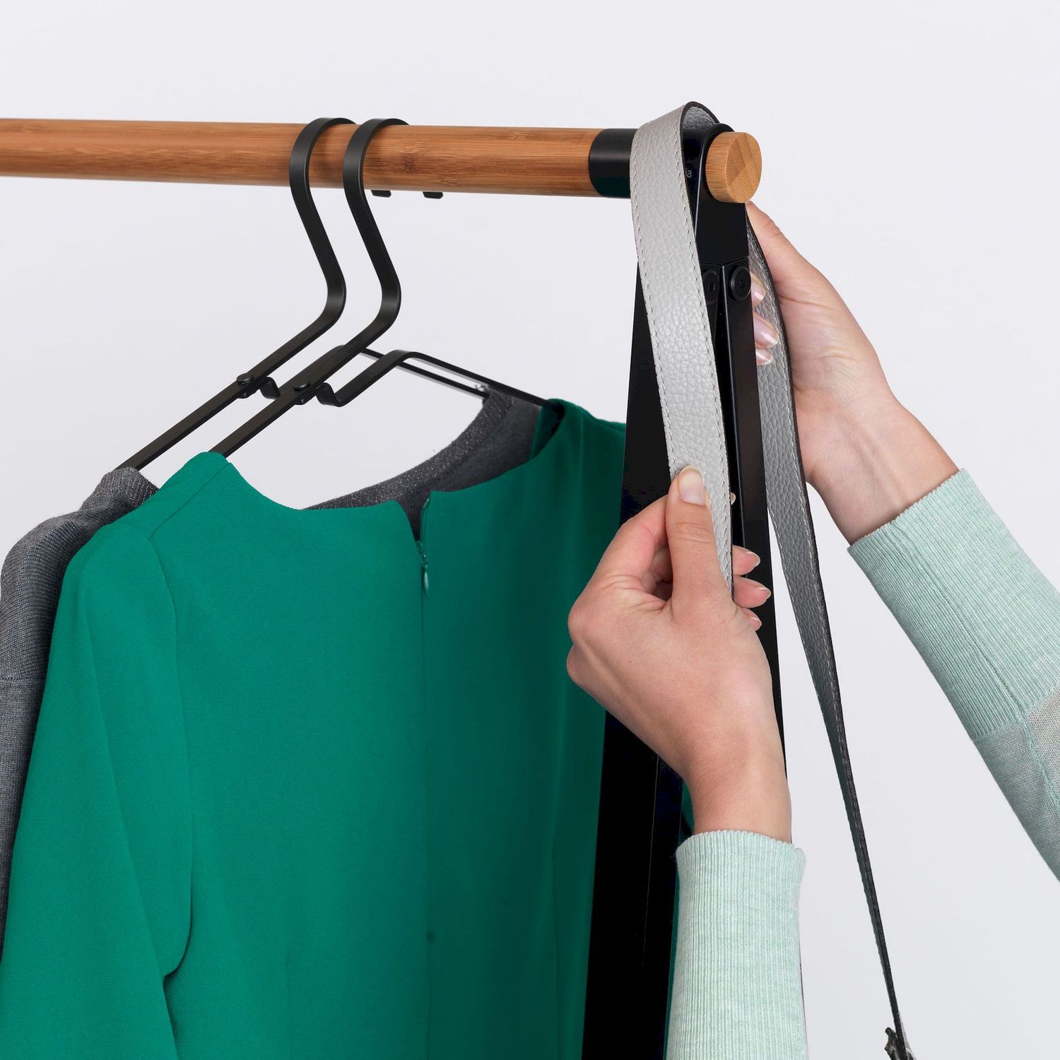 Vaateteline Brabantia Linn iso 190x99 cm musta