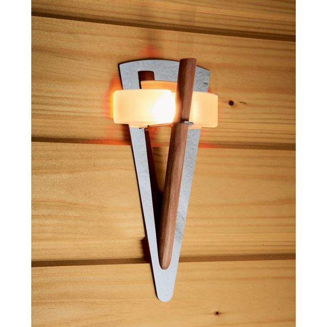 Valaisinkaluste Soihtu TL-100 rst/puu/lasi valokuidulle