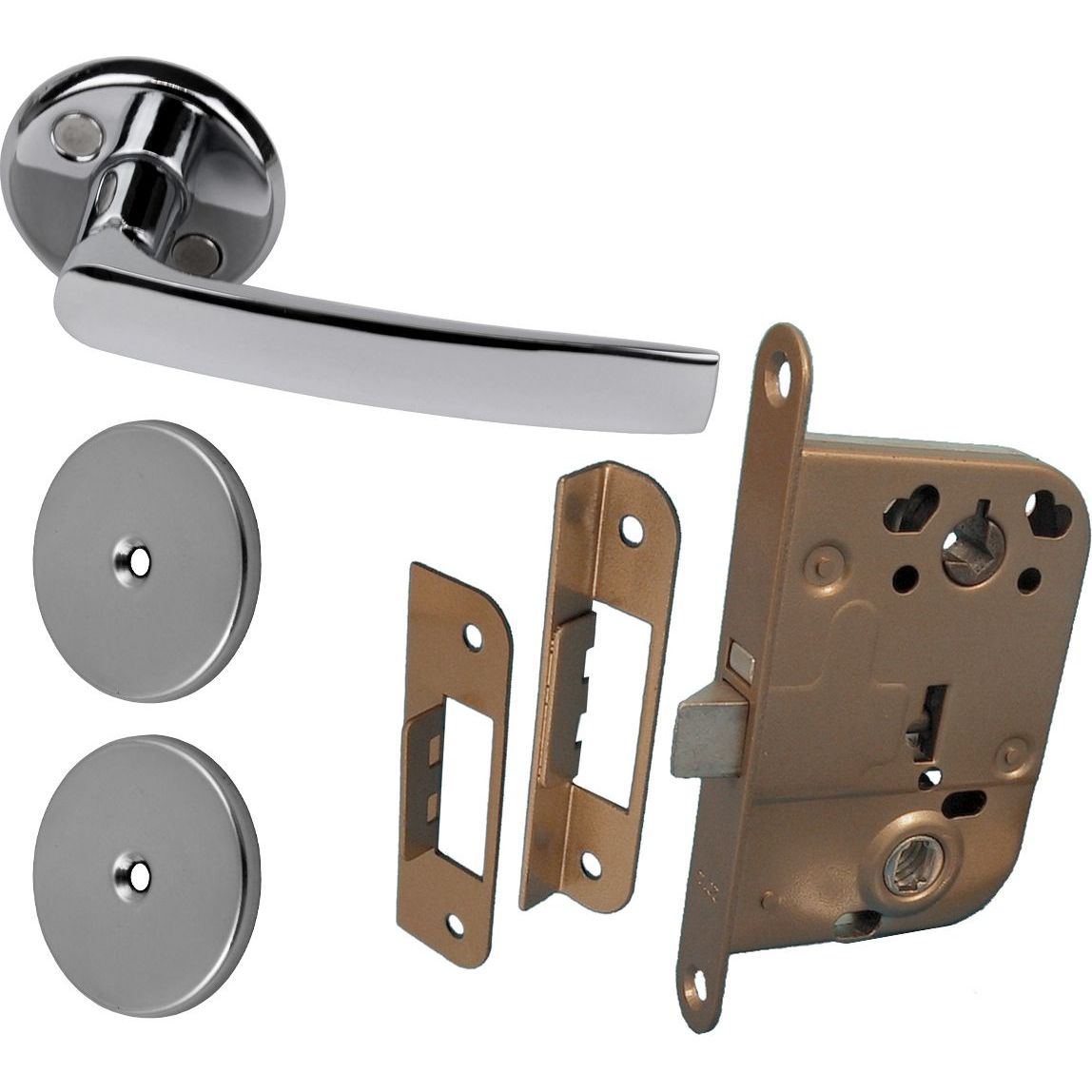 Välioven painikesetti Pisla Sini kromi