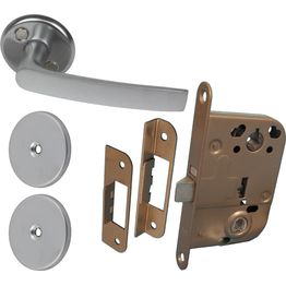 Välioven painikesetti Pisla Sini mattakromi