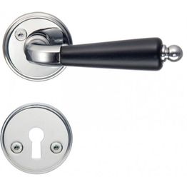 Väliovenpainike Smedbo Sparpack B279KNS sis. avainkilven kiillotettu kromi/musta