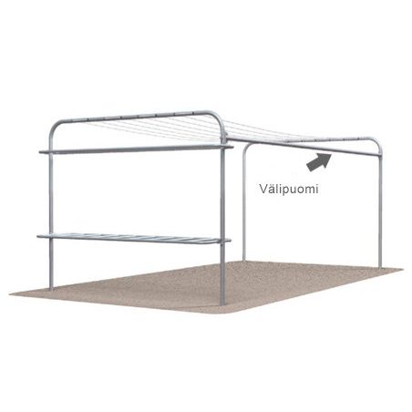 Välipuomi Markki 0063 telineeseen tummanharmaa