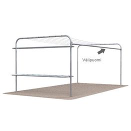 Välipuomi Markki 0063 telineeseen tummanharmaa