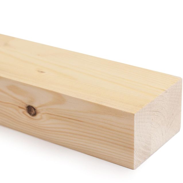 Väliseinätolppa mitallistettu mänty SJ 42x66x2700 mm