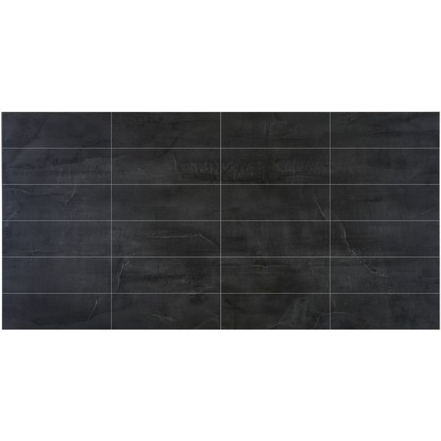 Välitilanlevy Berry Alloc Kitchen Wall Black Velvet 100 x 300 mm:n kuviolla