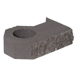 Vallikivi kulmaan HB-Betoni vasen 364x215x100 mm musta