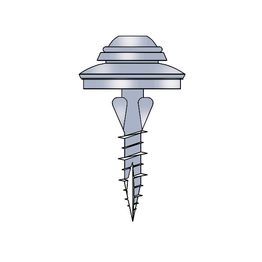 Valokateruuvi Keraplast 4,8 x 32 mm rst, 100 kpl, aluslevyllä