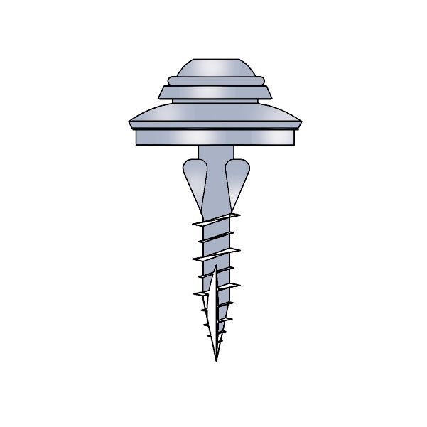 Valokateruuvi Keraplast Ruspert 4,8x32 mm 100 kpl aluslevyllä