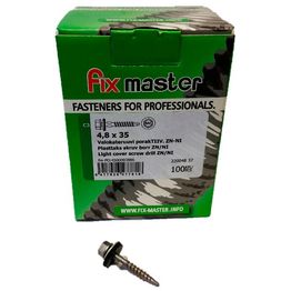 Valokateruuvi Meltex 4,8x35 mm tiivisterenkaalla sinkki-nikkeli pinnoite 100 kpl