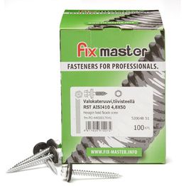 Valokateruuvi Meltex 4,8x50 mm tiivisterenkaalla ruostumaton teräs 100 kpl